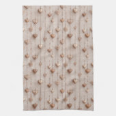 Vintage Lace Heart Strings Geschirrtuch (Vertikal)