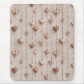 Vintage Lace Heart Strings Mousepad (Vorne)
