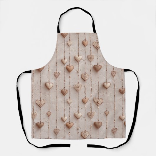 Vintage Lace Heart Strings Schürze (Vorderseite)