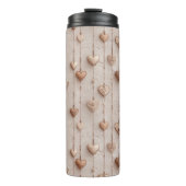 Vintage Lace Heart Strings Thermosbecher (Vorderseite)