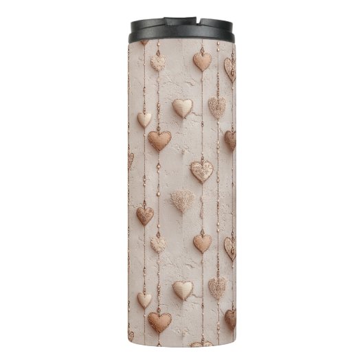 Vintage Lace Heart Strings Thermosbecher (Rückseite)