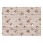 Vintage Lace Heart Strings Tischdecke (Vorderseite (Horizontal))
