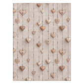 Vintage Lace Heart Strings Tischdecke (Vorderseite)