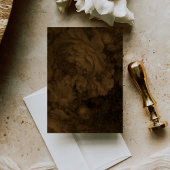 Vintage Lace Old Money Mocha Brown Wedding Einladung