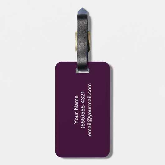 Vintage Lacrosse-Mama Gepäckanhänger (Rückseite vertikal)