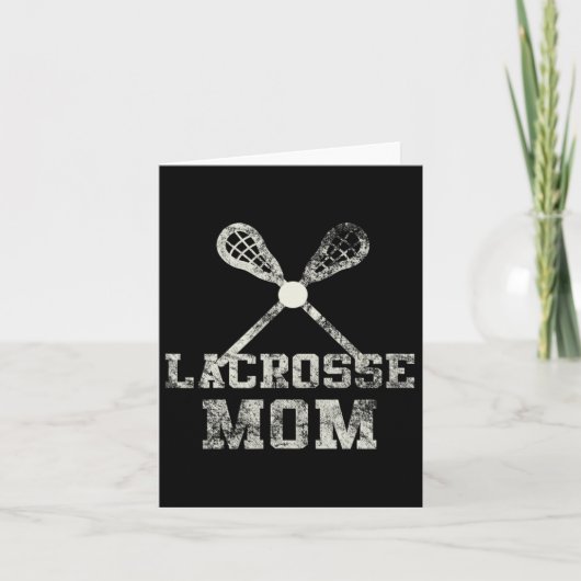 Vintage Lacrosse Mama Karte (Vorderseite)