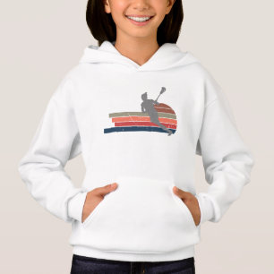 Vintage Lacrosse-Spieler Hoodie