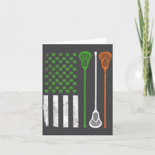 Vintage Lacrosse St. Patrick's Day Irisch Amerikan Karte
