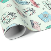 Vintage Ladengeschenke Mint Green Geschenkpapier (Rolleneckpunkt)