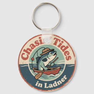 Vintage Ladner BC Lustiger Fisch Schlüsselanhänger