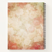 Vintage Lady Blume Spiral Notebook - elegant Notizblock (Rückseite)