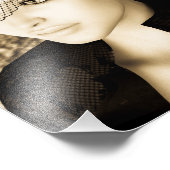 Vintage Lady Fotodruck (Ecke)