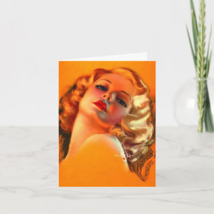 Vintage Lady, Geburtstag Karte