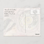 Vintage Lady Happy Birthday Postkarte (Rückseite)