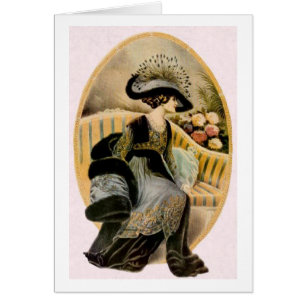 Vintage Lady in Fur,