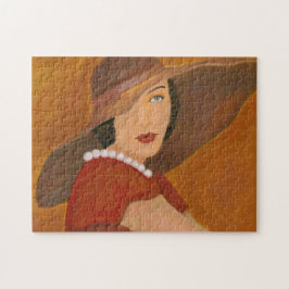 Vintage Lady in Hat Puzzle