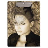 Vintage Lady Klemmbrett (Vorderseite)