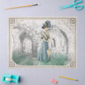 Vintage Lady Lavender Garden Seidenpapier (Basteln)