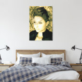 Vintage Lady Leinwanddruck (Insitu (Schlafzimmer))