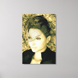 Vintage Lady Leinwanddruck