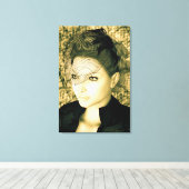 Vintage Lady Leinwanddruck (Insitu (Holzboden))