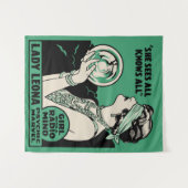 Vintage Lady Leona Psychische Wunder Wandteppich (Vorderseite (Horizontal))