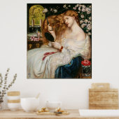 Vintage Lady Lilith by Dante Gabriel Rossetti      Poster (Küche)