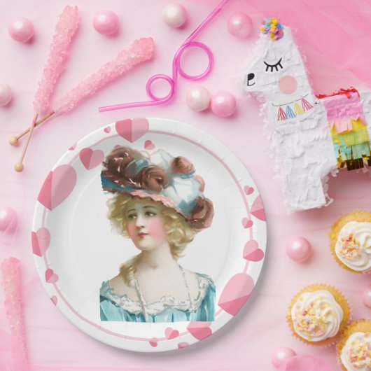 Vintage Lady Moderne Paper Teller (Party)