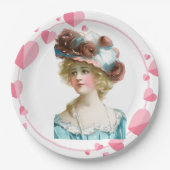 Vintage Lady Moderne Paper Teller (Vorderseite)