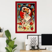 Vintage Lady My Valentine Value Poster Paper (Heimbüro)