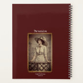 Vintage Lady Next Kapitel Zitat Red Journal Planer (Rückseite)