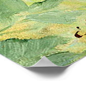 Vintage Lady Niedlich Kitten & Rose Blume Poster (Ecke)