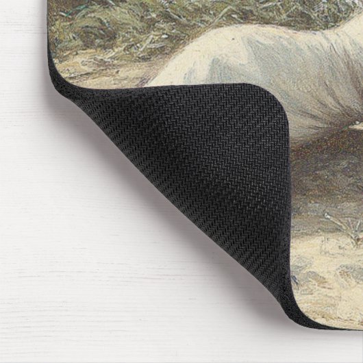 Vintage Lady on Beach Mousepad (Ecke)