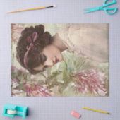 Vintage Lady Portrait Decoupage Seidenpapier (Basteln)
