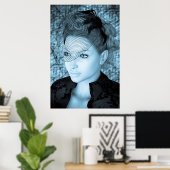 Vintage Lady Poster (Heimbüro)