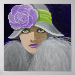 VINTAGE LADY POSTER