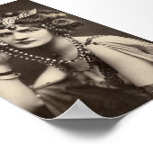 Vintage Lady Poster (Ecke)