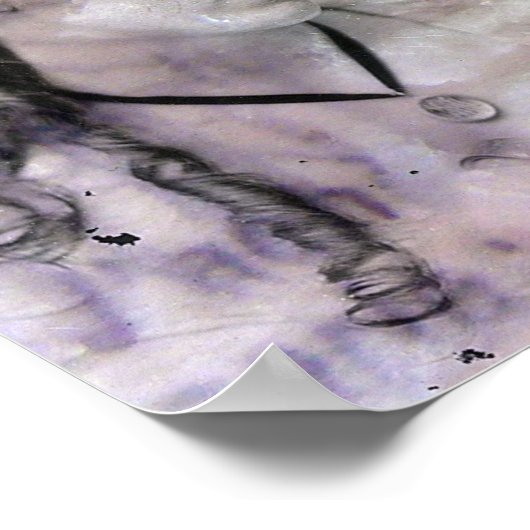 Vintage Lady Poster (Ecke)