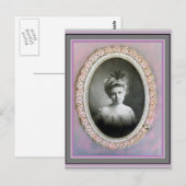Vintage Lady - Postkarte (Vorne/Hinten)