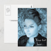 Vintage Lady Postkarte (Vorne/Hinten)