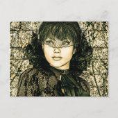 Vintage Lady Postkarte (Vorderseite)