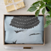 Vintage Lady Silhouette Liebe Letter Doves Seidenpapier (Geschenk)