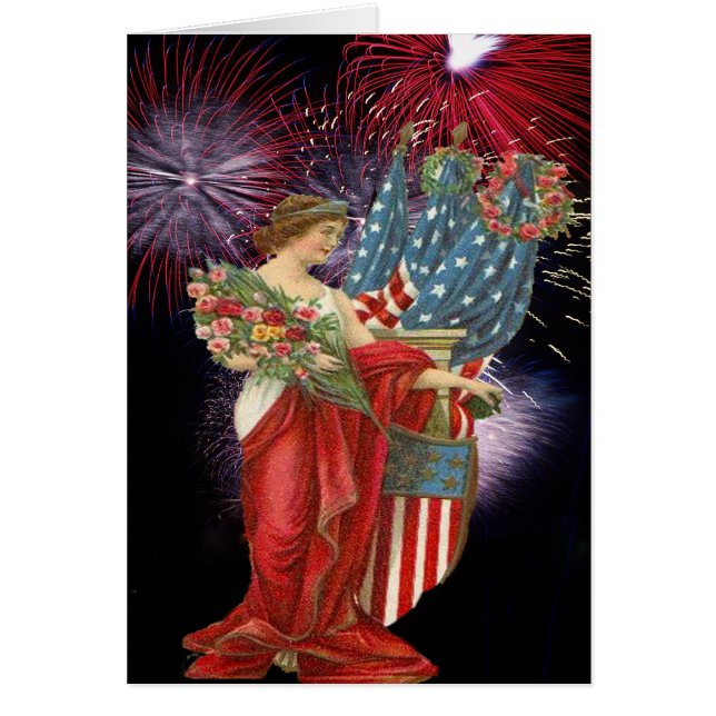 Vintage Lady und Feuerwerk (Vorne)