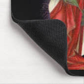 Vintage Lady und Feuerwerk Mousepad (Ecke)