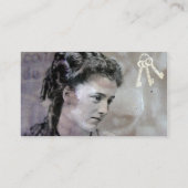 Vintage Lady Visitenkarte (Rückseite)