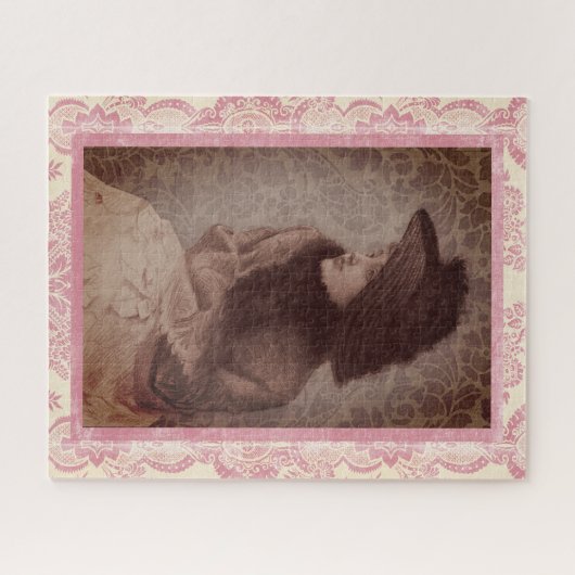 Vintage Lady von Tissot Jigsaw Puzzle (Horizontal)