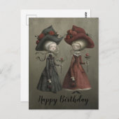 Vintage Lady Xeniana und Xanianna Postkarte (Vorne/Hinten)