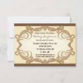 Vintage Ladys Bachelorette oder Einladung zum Gebu (Rückseite)