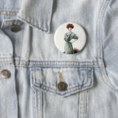 Vintage Ladys Fashion Illustration 1907 Button (Beispiel)