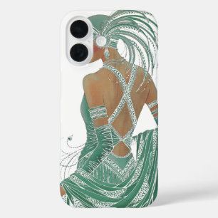 Vintage Ladys für grüne Kunstdrucke iPhone 16 Hülle